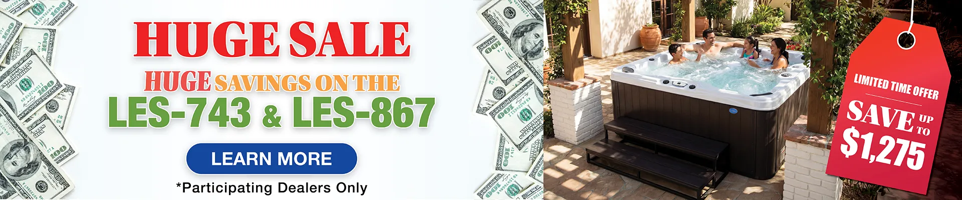 Calspas hot tub being used in a family setting - Crossville